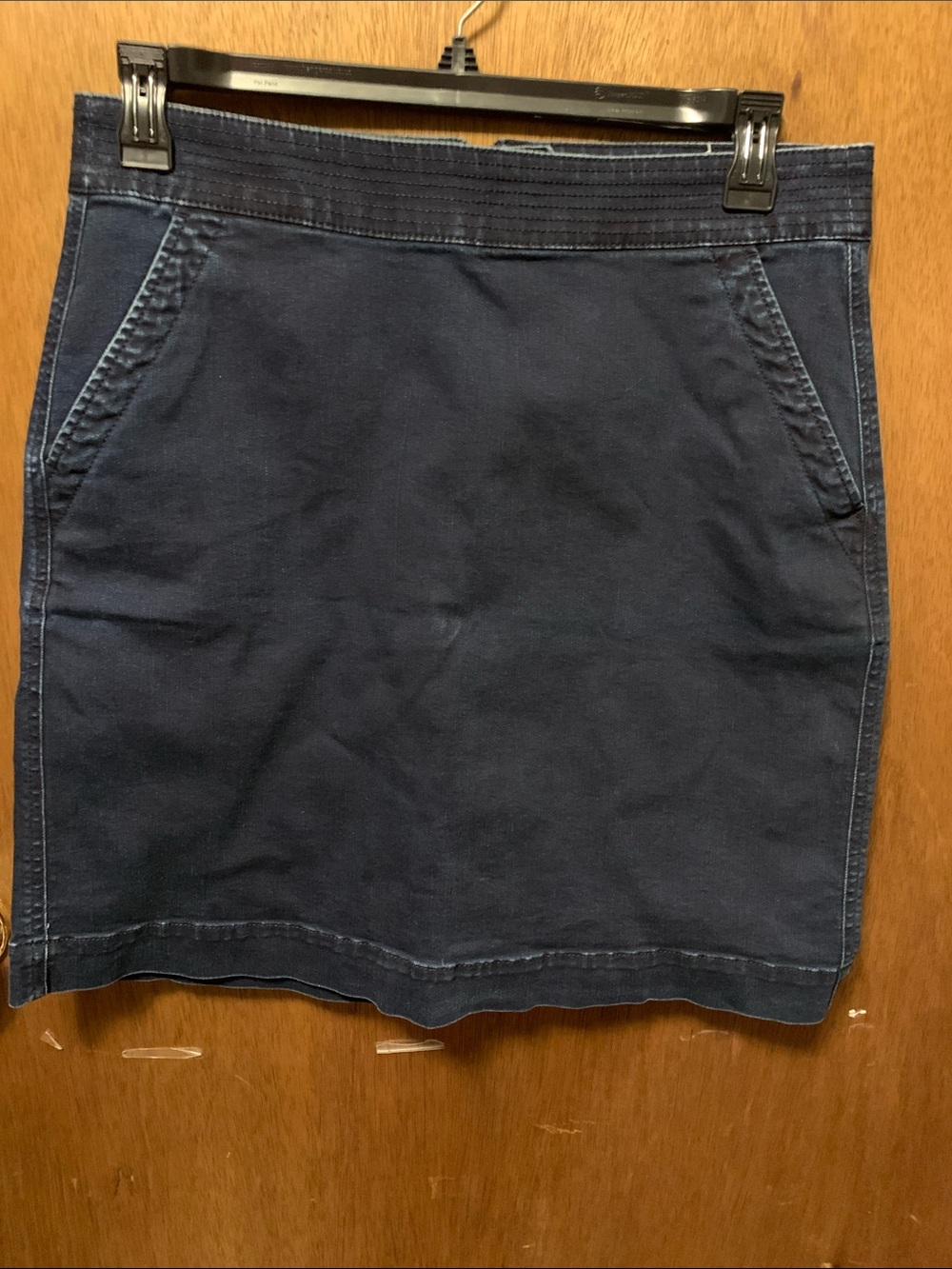 Talbots denim  Pencil Skirt with Front Seam Pockets